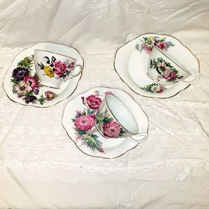 Royal stuart/Vale tea cup & saucer sets